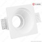 V-Tac VT 867RD Portafaretto Quadrato da Incasso in Gesso per Lampadine GU10 e GU5.3 - SKU 3152