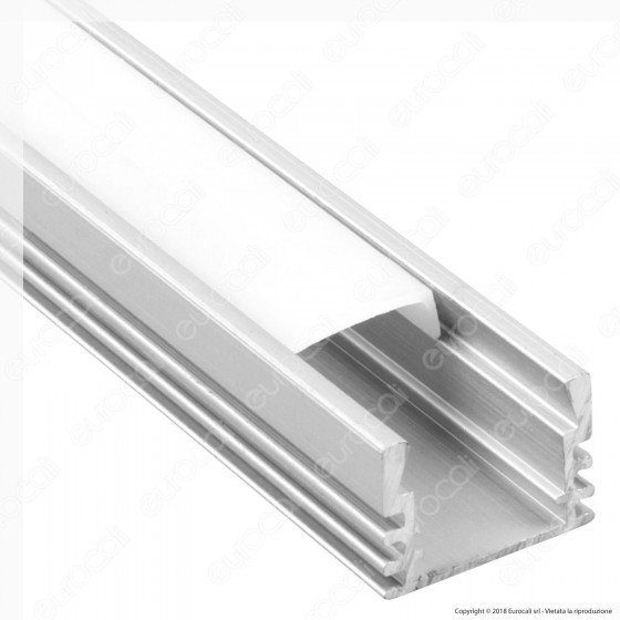 V-Tac VT-8116 Profilo in Alluminio per Strisce LED - Lunghezza 2 V-Tac VT-8116 Profilo in Alluminio per Strisce LED - Lunghezza 2