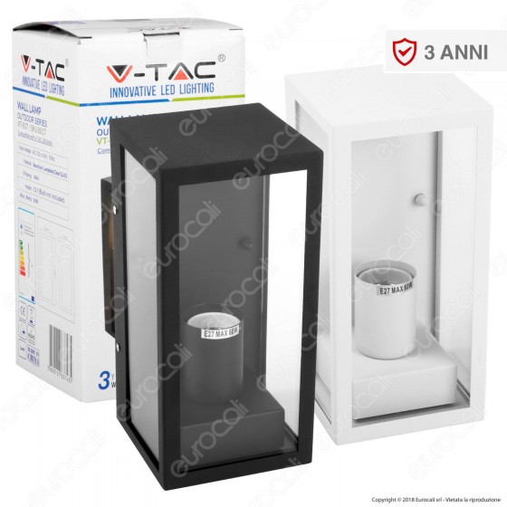 V-Tac VT-837 Portalampada da Giardino Wall Light da Muro per V-Tac VT-837 Portalampada da Giardino Wall Light da Muro per