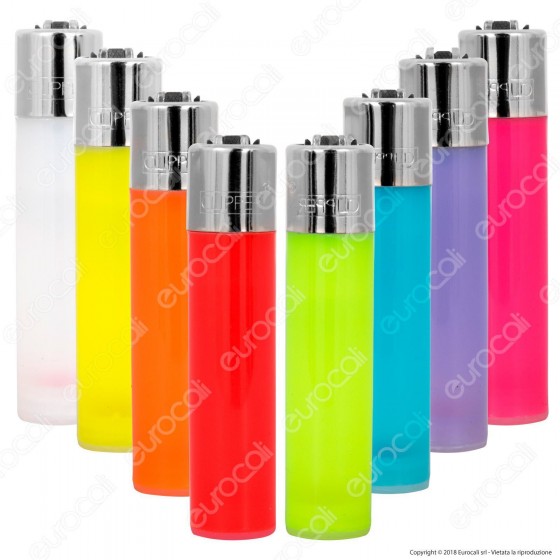 Clipper Large Fantasia Traslucido - 4 Accendini Clipper Large Fantasia Traslucido - 4 Accendini