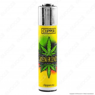 Clipper Large Fantasia Green Friendly - 4 Accendini [TERMINATO]
