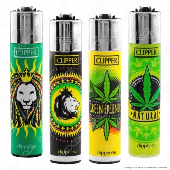 Clipper Large Fantasia Green Friendly - 4 Accendini [TERMINATO]