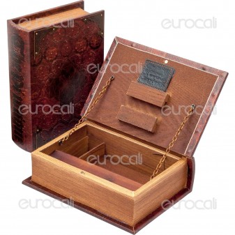 Spliff Box Stazione di Rollaggio in Legno - Medium Libro Antico
