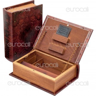Spliff Box Stazione di Rollaggio in Legno - Medium Libro Antico