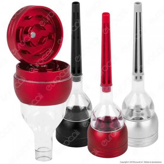 Atomic Grinder Tritatabacco 3 Parti in Metallo e Plastica con Cono Atomic Grinder Tritatabacco 3 Parti in Metallo e Plastica con Cono