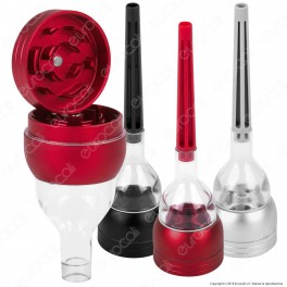 Atomic Grinder Tritatabacco 3 Parti in Metallo e Plastica con Cono