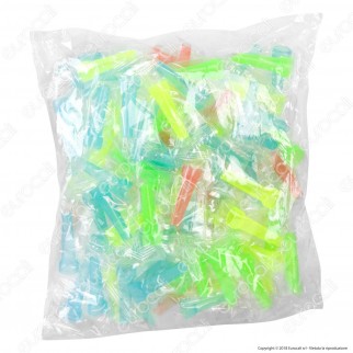 100 Beccucci Colorati di Ricambio per Narghilè