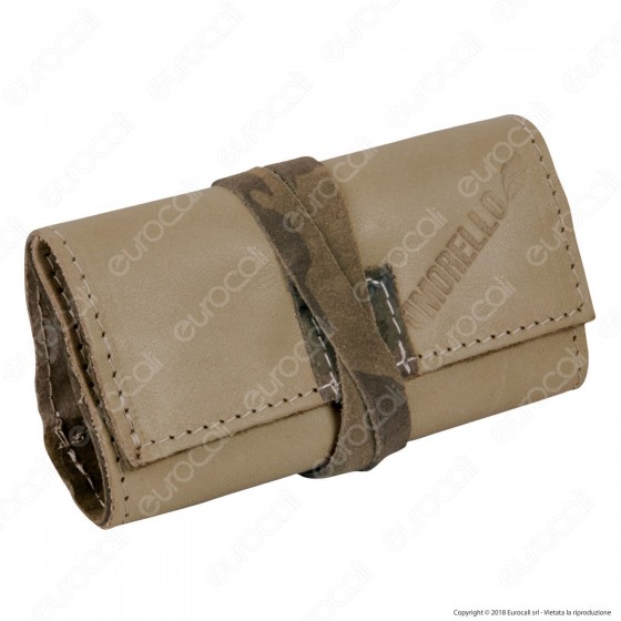 Il Morello Pocket Mini Portatabacco in Vera Pelle Colore Beige e