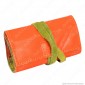 Immagine 1 - Il Morello Pocket Mini Portatabacco in Vera Pelle Colore Arancione e