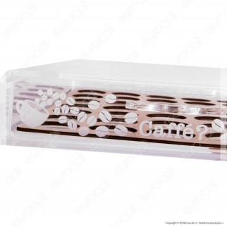 Cassetto Porta Capsule in Plexiglass Trasparente con Incisioni Laser