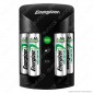 Energizer Accu Recharge Pro Caricabatterie Professionale + 4 Pile Stilo AA 2000mAh