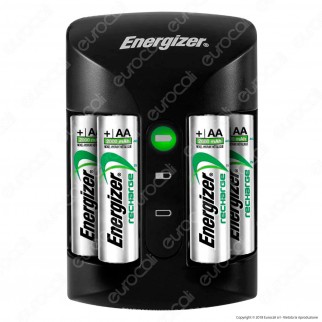Energizer Accu Recharge Pro Caricabatterie Professionale + 4 Pile