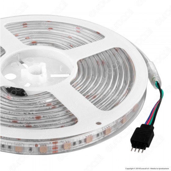 V-Tac Striscia LED 5050 Impermeabile Multicolore RGB 60LED/metro -