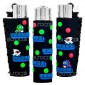 Clipper Large con Rivestimento in Gomma Fantasia Bubble Bobble 2 - 1 Accendino