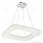 Immagine 2 - V-Tac VT-7607 Lampadario LED a Sospensione 42W Bianca Forma Quadrata