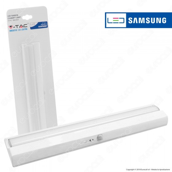 V-Tac VT-81 Lampada LED Alimentata a Batterie con Sensore di V-Tac VT-81 Lampada LED Alimentata a Batterie con Sensore di