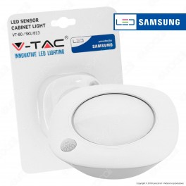 V-Tac VT-80 Lampada LED Alimentata a Batterie con Sensore di