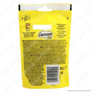 Catisfactions Mix Snack al Salmone e Formaggio per Gatti - Confezione