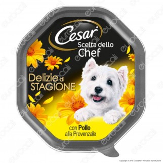 Cesar Scelta dello Chef Delizie di Stagione Cibo per Cani con Pollo
