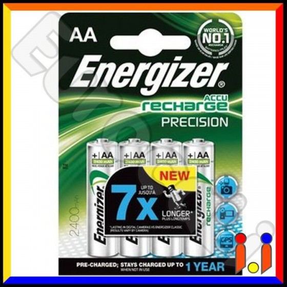 Energizer Accu Recharge Precision 2400mAh Pile Ricaricabili Stilo AA Energizer Accu Recharge Precision 2400mAh Pile Ricaricabili Stilo AA