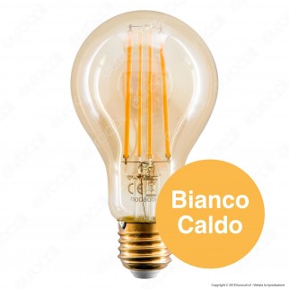 V-Tac VT-2123 Lampadina LED E27 12,5W Bulb A70 Filamento Ambrata -