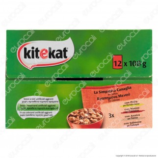 Kitekat La Simpatica Canaglia Cibo per Gatti con Pollo, Manzo, Anatra