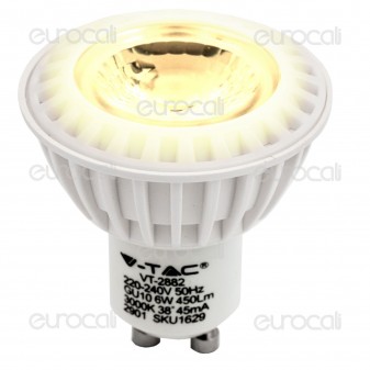 V-Tac VT-2882 Lampadina LED GU10 6W Faretto Spotlight - SKU 1629