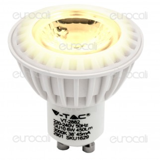 V-Tac VT-2882 Lampadina LED GU10 6W Faretto Spotlight - SKU 1629