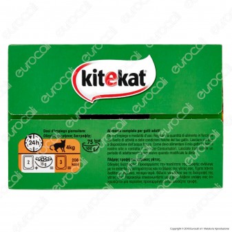 Kitekat Il Cacciatore Cibo per Gatti con Agnello, Tacchino, Carni Bianche e Coniglio - 12 Bustine da 100g