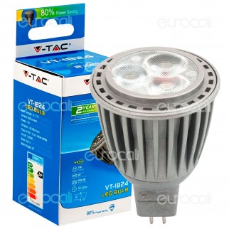 V-Tac VT-1824 Lampadina LED GU5.3 (MR16) 7W Faretto Bulbo - SKU 1542 V-Tac VT-1824 Lampadina LED GU5.3 (MR16) 7W Faretto Bulbo - SKU 1542
