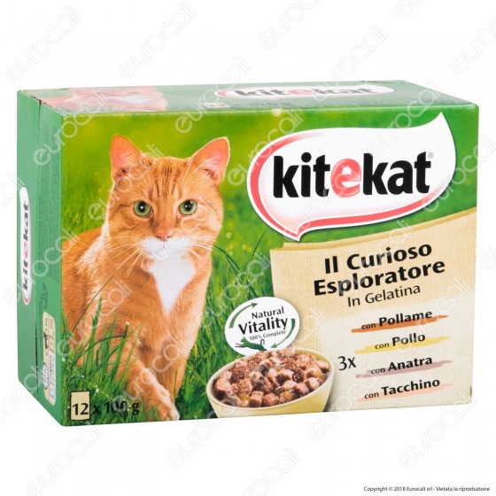 Kitekat Il Curioso Esploratore Cibo per Gatti con Carni Bianche Kitekat Il Curioso Esploratore Cibo per Gatti con Carni Bianche