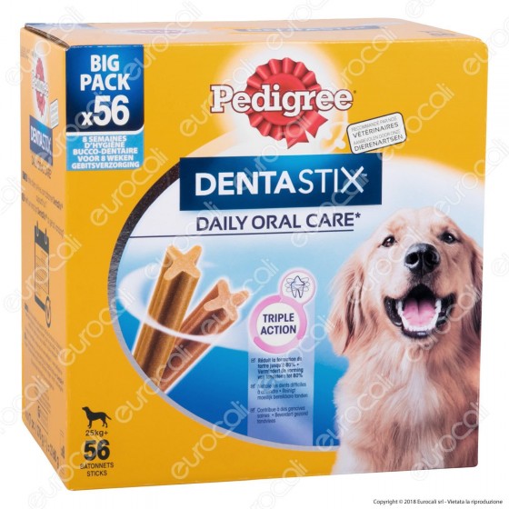 Pedigree Dentastix Large per l'igiene orale del cane - Confezione da 56 Stick