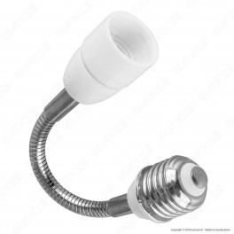 LED Line Adattatore per Lampadine da E27 a E14 con Prolunga