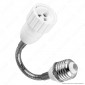 LED Line Adattatore per Lampadine da E27 a GU10 con Prolunga Flessibile - mod. 242045 [TERMINATO]