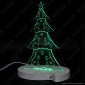 Immagine 5 - Lampada Albero di Natale in Plexiglass con Disegni Incisi al Laser e