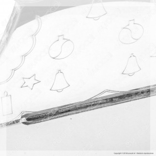 Lampada Albero di Natale in Plexiglass con Disegni Incisi al Laser e