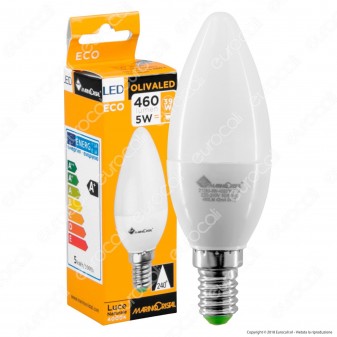 Marino Cristal Serie ECO Lampadina LED E14 5W Candela - mod. 21282 /