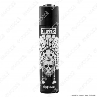Clipper Large Fantasia Indian Skulls - 4 Accendini [TERMINATO]