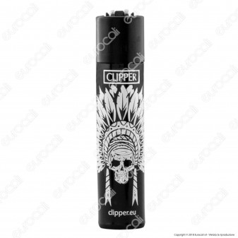 Clipper Large Fantasia Indian Skulls - 4 Accendini [TERMINATO]