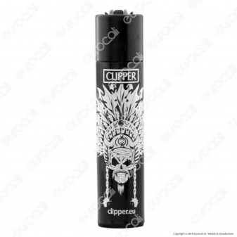 Clipper Large Fantasia Indian Skulls - 4 Accendini [TERMINATO]