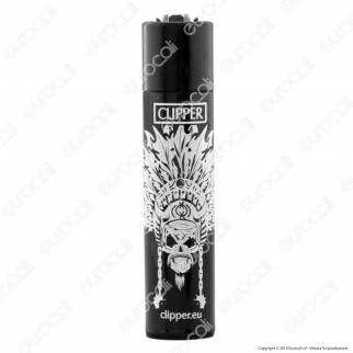 Clipper Large Fantasia Indian Skulls - 4 Accendini [TERMINATO]