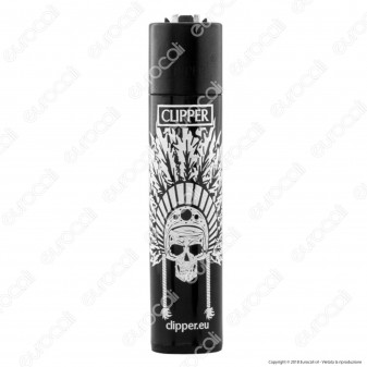 Clipper Large Fantasia Indian Skulls - 4 Accendini [TERMINATO]