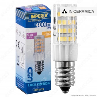 Imperia JD Ceramic Lampadina LED E14 5W Tubolare - mod. 6015155 /