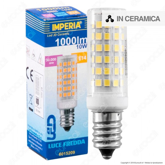 Imperia JD Ceramic Lampadina LED E14 10W Tubolare - mod. 6015186 / Imperia JD Ceramic Lampadina LED E14 10W Tubolare - mod. 6015186 /