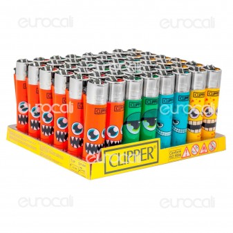Clipper Large Fantasia Monsters Face - Box da 48 Accendini [TERMINATO]