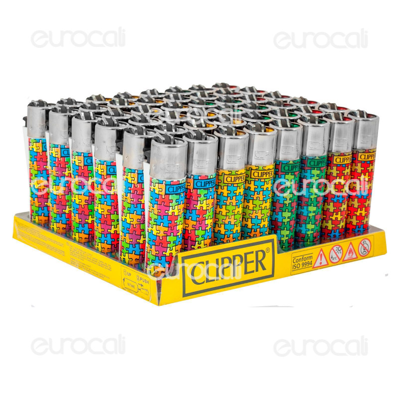 Accendini Clipper Magic Bag - Confezione Da 10 Pezzi Mix Colori, Accendini Meccanici Ricaricabili - Foto 11