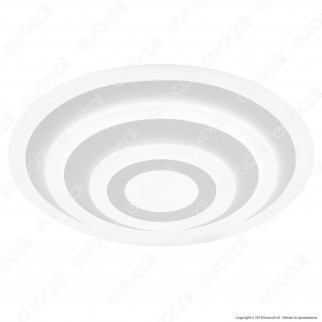 V-TAC VT-85-3D Lampadario LED Anello Triplo 85W in Metallo Bianco