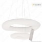 V-Tac VT-7606 Lampadario LED Anello Doppio 60W Sospensione Forma Circolare con Telecomando - SKU 3961 [TERMINATO]