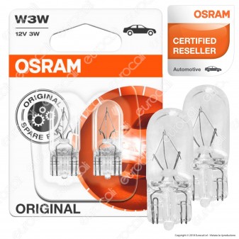 Osram Original Line 3W - 2 Lampadine W3W