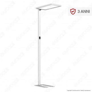 V-Tac VT-8400D-W Piantana LED 80W Touch Dimmerabile con Doppia